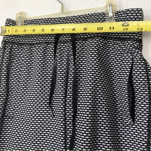 Pure & Simple Active NEW Crop Joggers Pants Zipper Pockets Drawcord Yoga Print - Picture 9 of 11